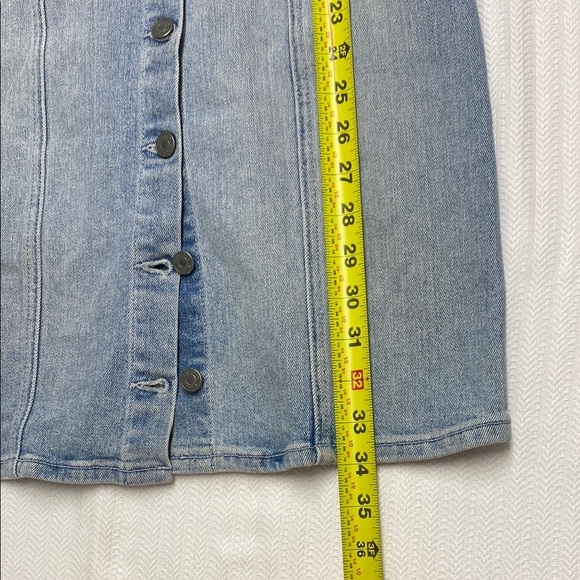GRLFRND Revolve Petra Denim Mini Dress Hold Tight Button Front Small - Picture 13 of 15